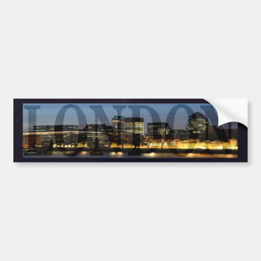 City of London Skyline Bumpersticker (Voorkant)
