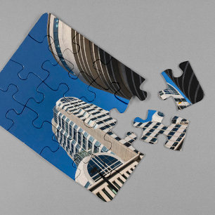 City of London   Skyscrapers in de blauwe hemelfot Legpuzzel