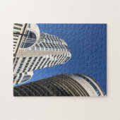 City of London | Skyscrapers in de blauwe hemelfot Legpuzzel (Horizontaal)