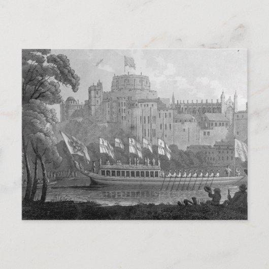 City of London State Barge Briefkaart (Voorkant)