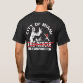 City of Miami Zombie Response team 3 T-shirt (Achterkant)
