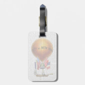 City of New York Hot Air Balloon Bagagelabel (Achterkant verticaal)