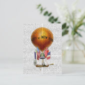City of New York Hot Air Balloon Briefkaart (Staand voorkant)