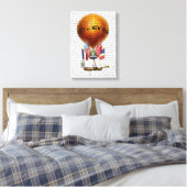 City of New York Hot Air Balloon Canvas Afdruk (Insitu (Slaapkamer))