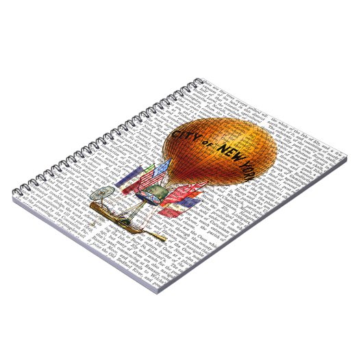 City of New York Hot Air Balloon Notitieboek (Linkerzijde)