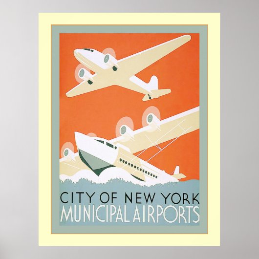 City of New York Municipal Airports~  Poster (Voorkant)