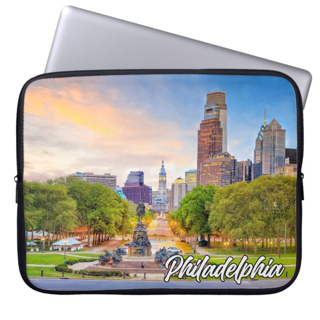 City of Philadelphia, Pennsylvania, Verenigde Stat Laptop Sleeve (Voorkant)