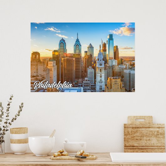 City of Philadelphia, Pennsylvania, Verenigde Stat Poster (Keuken)