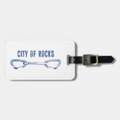 City of Rocks Idaho Rock Climbing Quickdraw Bagagelabel (Voorkant horizontaal)