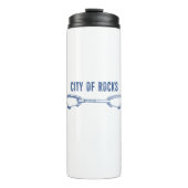 City of Rocks Idaho Rock Climbing Quickdraw Thermosbeker (Voorkant)
