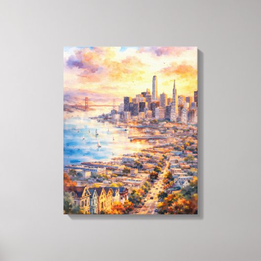 City of San Francisco Canvas Afdruk (Voorkant)
