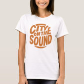 City On The Sound t shirt design, kleding nieuw, U (Voorkant)