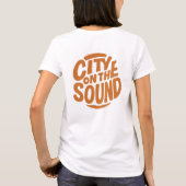 City On The Sound t shirt design, kleding nieuw, U (Achterkant)