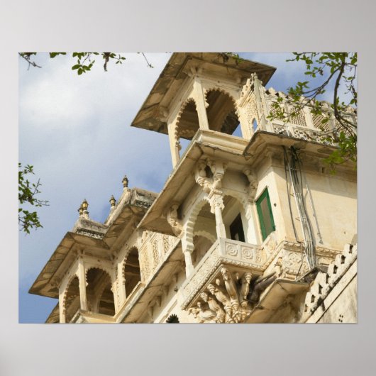 City Palace, Udaipur, Rajasthan, India Poster (Voorkant)