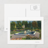 City Park Italiaans Roos Garden Uitzicht Briefkaart (Voorkant / Achterkant)