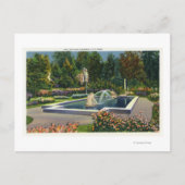 City Park Italiaans Roos Garden Uitzicht Briefkaart (Voorkant)