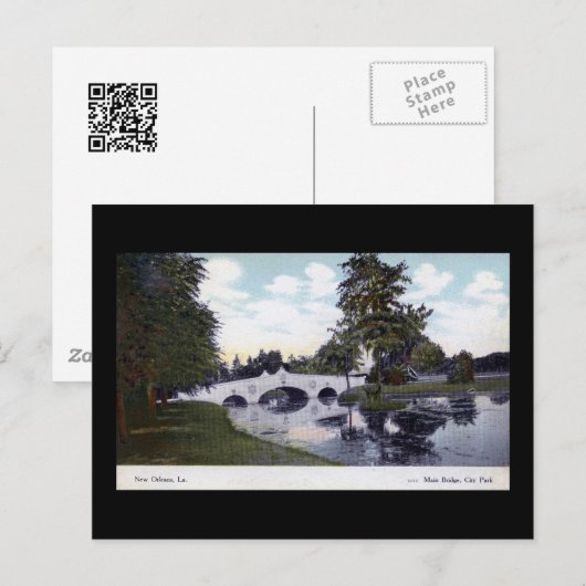 City Park, New Orleans, Louisiana 1912  Briefkaart (Voorkant / Achterkant)