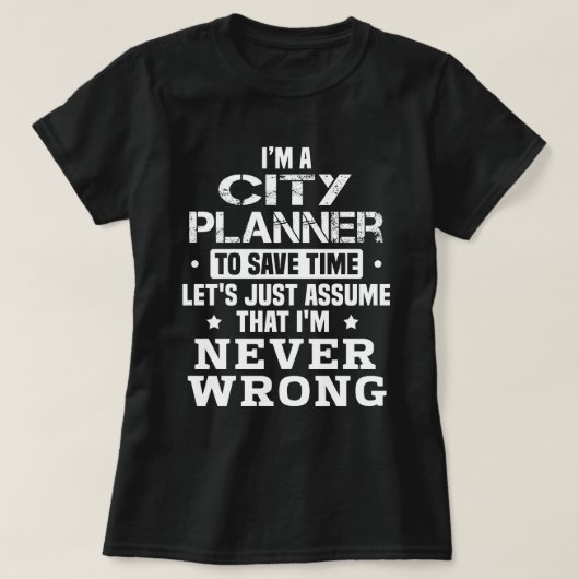 City Planner T-shirt (Design voorkant)