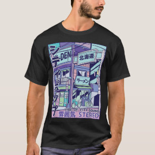 City Pop esthetische dampgolf Style 80's Japans en T-shirt