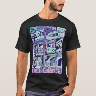 City Pop esthetische dampgolf Style 80's Japans en T-shirt