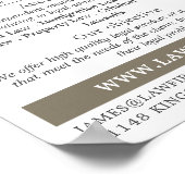 City Portrait, Legal Services Advertising Poster (Hoek)