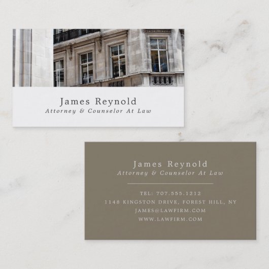 City-portret, juridische professional visitekaartje (Voorkant / Achterkant)