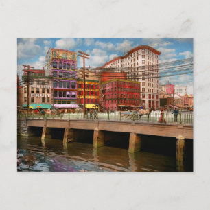 City - Providence RI - Crawford Street Bridge 1906 Briefkaart