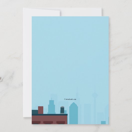 City Rooftop Party Kaart (Achterkant)