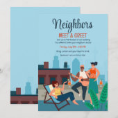 City Rooftop Party Kaart (Voorkant / Achterkant)