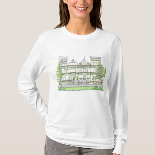City Rowhome Tshirt met lange mouwen (Voorkant)