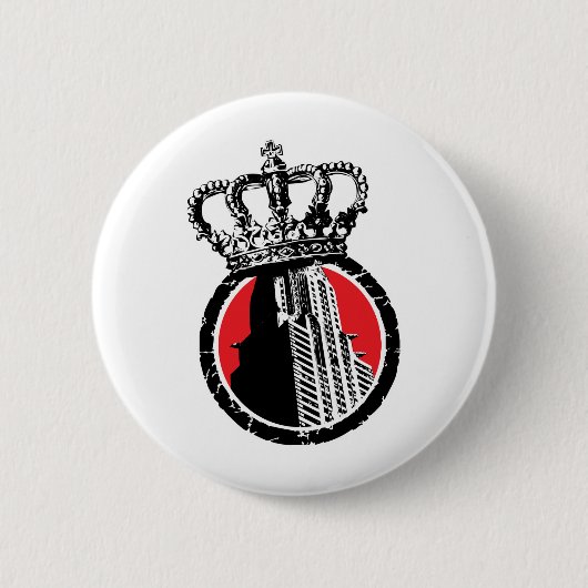 City Royalty Logo Ronde Button 5,7 Cm (Voorkant)
