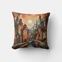 City Scape Impressionisme Stijl - 2-zijdig