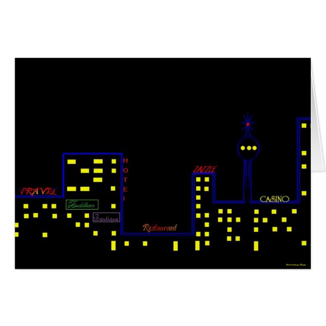 City Scape Kaart (Voorkant Horizontaal)