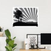 City Scape Poster (Thuiskantoor)