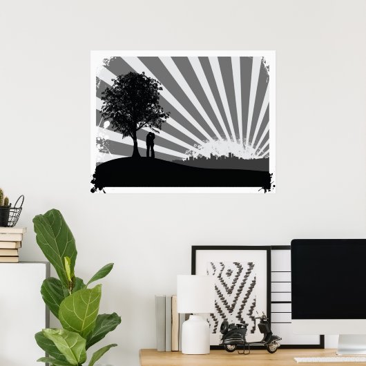 City Scape Poster (Thuiskantoor)