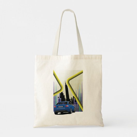 City Scene Canvas tas (Achterkant)