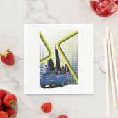 City Scene Paper Napkins Servet
