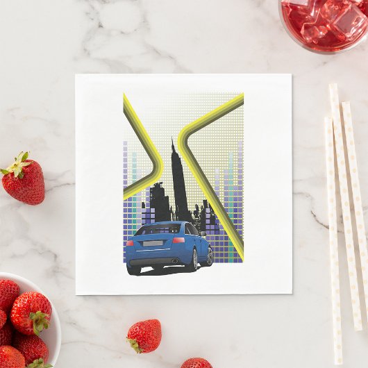 City Scene Paper Napkins Servet