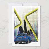 City Scene-uitnodigingen Kaart (Voorkant)