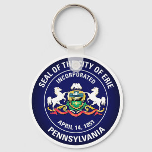 City Seal of Erie, Pennsylvania Sleutelhanger