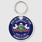 City Seal of Erie, Pennsylvania Sleutelhanger (Achterkant)