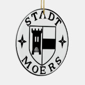 City Seal of Moers, Duitsland Keramisch Ornament (Rechts)