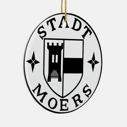 City Seal of Moers, Duitsland Keramisch Ornament (Rechts)