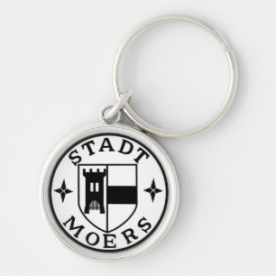 City Seal of Moers, Duitsland Sleutelhanger