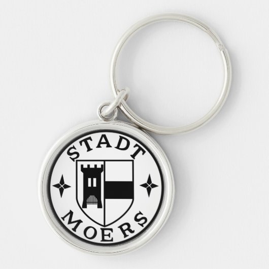 City Seal of Moers, Duitsland Sleutelhanger (Voorkant)