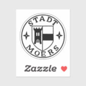 City Seal of Moers, Duitsland Sticker (Vel)