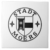 City Seal of Moers, Duitsland Tegeltje (Voorkant)