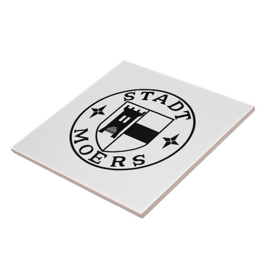 City Seal of Moers, Duitsland Tegeltje (Zijkant)