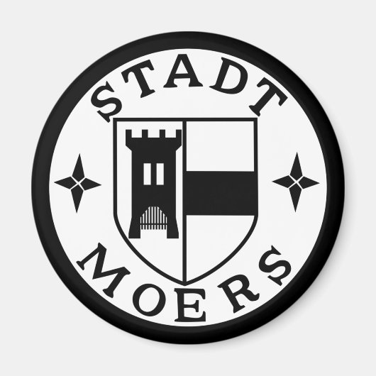 City Seal of Moers, Germany Magnet (Voorkant)