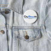 City Skies 09 Logo Pin Button (In situ)